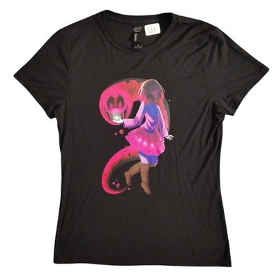Glitchtale T Shirt Womens M Black Bete Noire Undertale Anime Camila Cuevas Betty