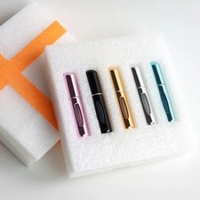 5Pcs Mini Travel Perfume Atomizer Bottle Spray Pump Case Refillable Portable US
