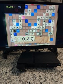 Sony Playstation PS2 Slim Console with OEM Cables. Tested. Works Great. Clean