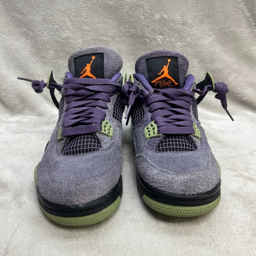 Size 8 W - Jordan 4 Retro Canyon Purple 2022 AQ9129 * Read* Midsole Peeling - Picture 4 of 17