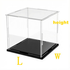 1Pc Acrylic Display Box, Plastic Box, Cube Storage Box, Transparent Small Assemb