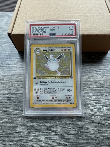 Wigglytuff (1st Edition) graded PSA 7 for sale on eBay