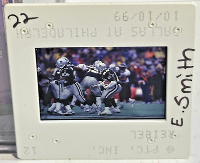 Emmitt Smith 10/10/1999 Pacific Trading Cards Slide Cowboys v Eagles 1/1 OOAK SP