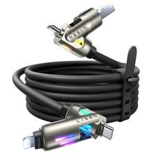 LISEN USB C to USB C Cable 2M 240W 4 in 1 Type C/A to C/iPhone 1M