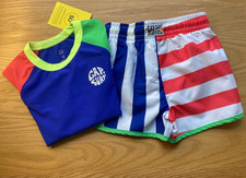 NWT baby Gap Boy's Swim Trunks Rash Guard - UPF 50 - Size 18-24 Months
