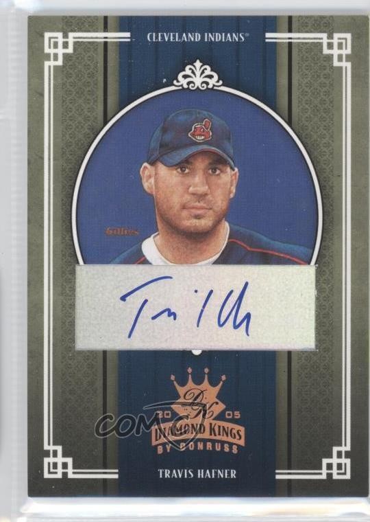 2005 Donruss Diamond Kings Bronze Signatures 16/50 Travis Hafner #339 Auto 0b5