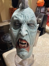 Ghoulish Productions Bloody, Punky Vampire Latex Halloween Mask With Tag.