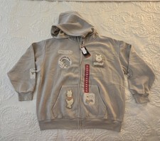 Disney Winnie The Pooh Women's Multi-Patch Full Zip Hoodie w/TAGS X Large