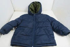Navy Circo Blue Puffer Jacket with Hood Size 3T Unisex Pockets, Hook Loop Cuff