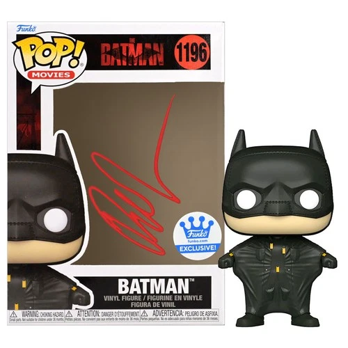 Robert Pattinson Autographed The Batman Funko Exclusive #1196 POP! Vinyl Figure