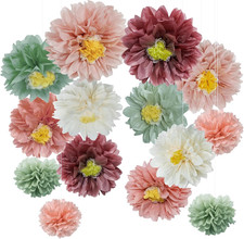 Fiori Di Carta,Decorazioni Compleanno,Festoni Addobbi Compleanno, Decorazione De