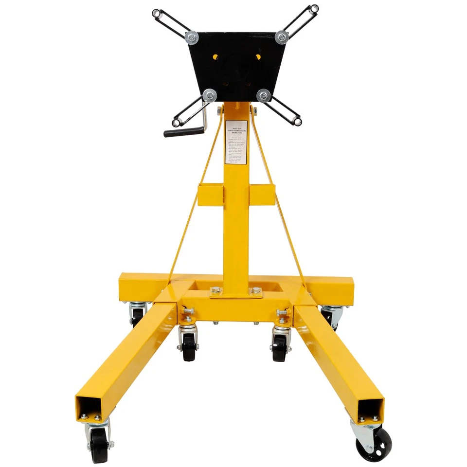 Soporte de motor plegable 1500 lb - Cabezal giratorio con engranaje 360°, resistente ajustable Foto 2 de 4