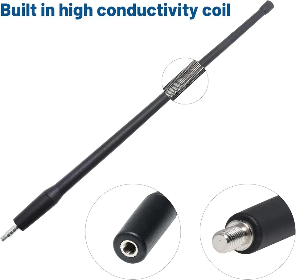 Antena de radio de coche de 13" mástil negro para Chevrolet Express 1500 1996-2014 96-23 2500 Foto 2 de 4