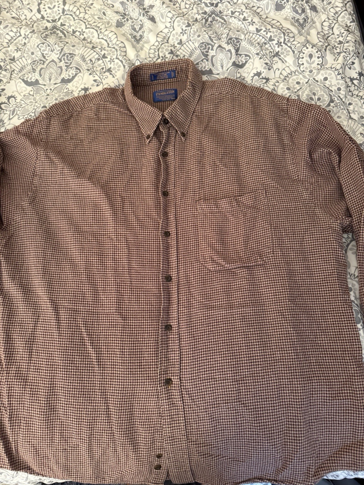 Pendleton Canterbury Cloth Button Down Long Sleev… - image 1