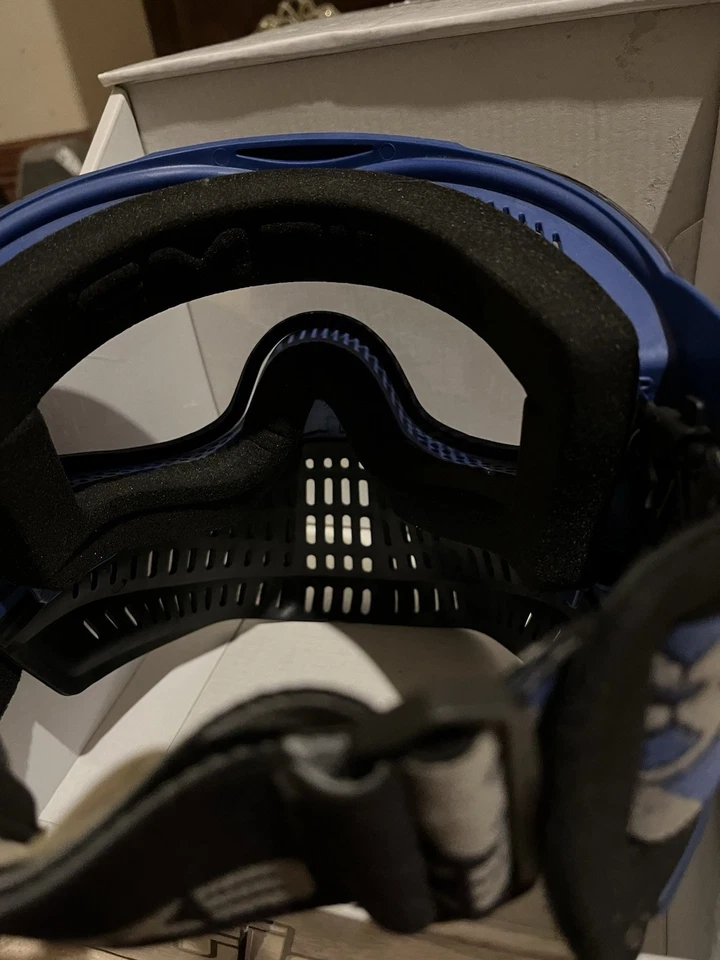 Sistema de gafas E-Flex azul máscara de paintball azul/negro lente transparente. Foto 4 de 4