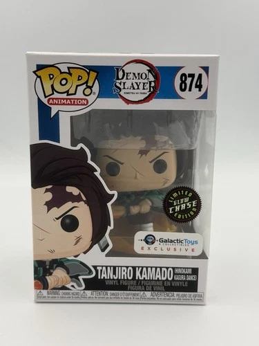 Funko Pop! Demon Slayer - Tanjiro Kamado Hinokami Kagura #874 CHASE W/Protector