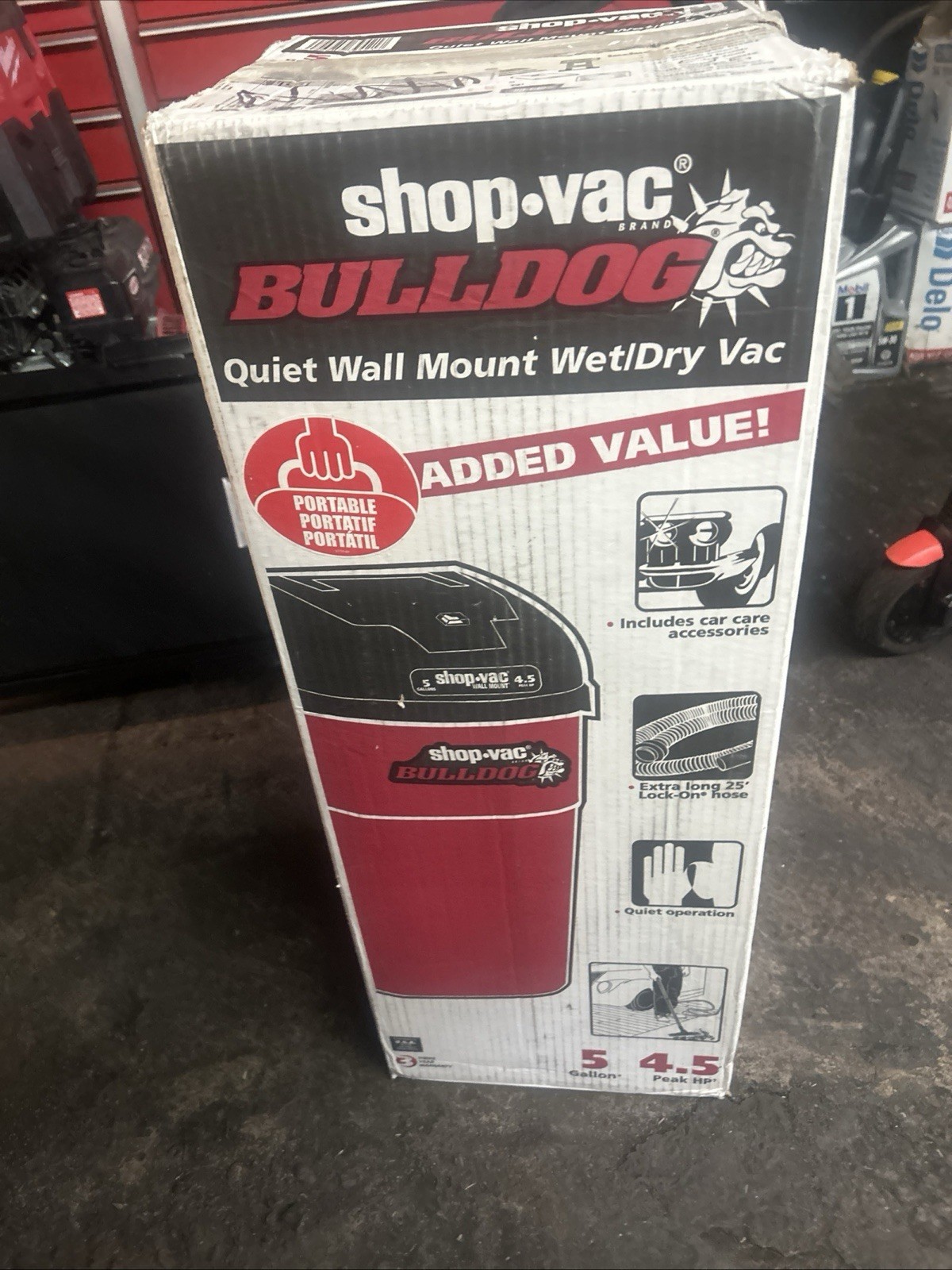 Shop-Vac 5 Gallon 5.5 Peak HP Wet/Dry Vacuum, Wall Mountable Compact Shop Vac...