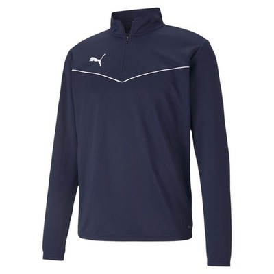 Puma teamRISE 1/4 Zip Top Herren dunkelblau weiß
