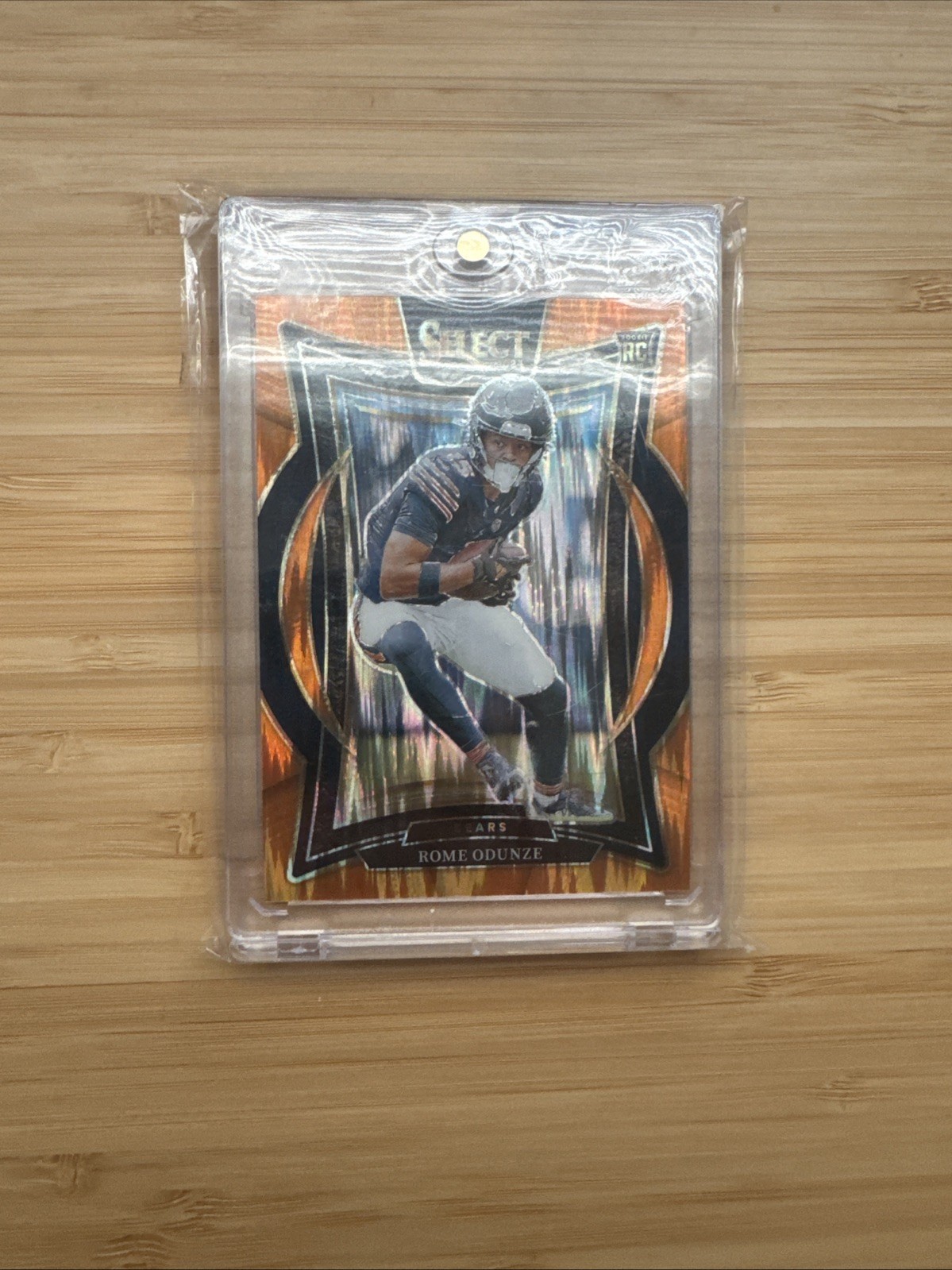 2024 Panini Select Concourse Rome Odunze #3 Orange Shock Prizm /499 (RC)