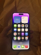 Apple iPhone 14 Pro Max 128GB Deep Purple Unlocked 87% Battery Lush Condition