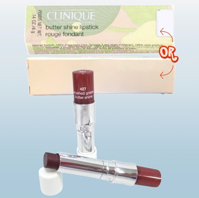 BUTTER SHINE BY CLINIQUE 427 CRUSHED GRAPE LIPSTICK 0.14 OZ 2PCS