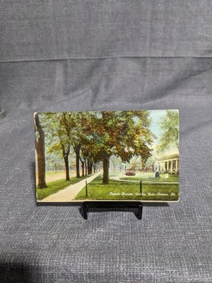 Vintage 1912 Ottawa Avenue Postcard, Illinois Tree-Lined Street Scene