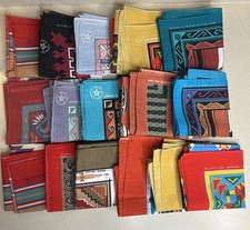 VTG NOS Western Rodeo Cowboy Bandana Lot 16 USA Cotton Hav-A-Hank Wamcraft