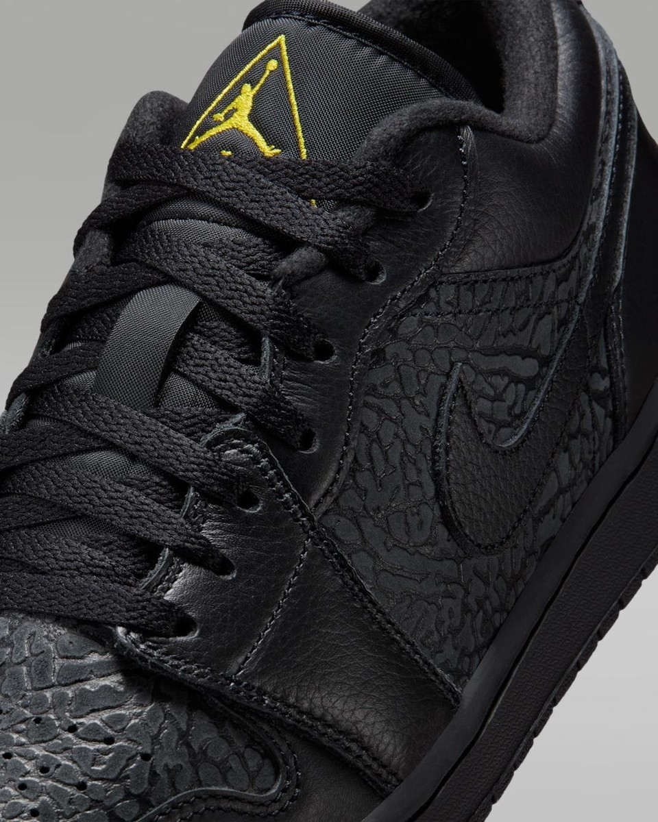 Nike Air Jordan 1 Low Black Elephant Print Men
