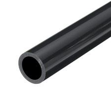 PVC Rigid Round Pipe 15.4mm 5/8" ID 20mm OD 350mm Dark Grey High Impact