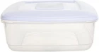 WHITEFURZE 7LTR SQUARE PLASTIC FOOD TUB STORAGE CONTAINER CAKE LUNCH BOX