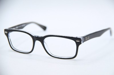 RAY-BAN RB 5286 2034 BLACK CLEAR AUTHENTIC FRAMES EYEGLASSES 51-18