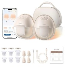 eufy S1 Pro Double Electric Breast Pump Hands-free HeatFlow Smart App Kit