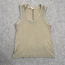 Intimately Free People U-Neck Sleeveless Tank Top Faded Green Size L