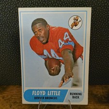 Vintage Topps 1968 Floyd Little Denver Broncos #173 Football Rookie Card. rookie card picture