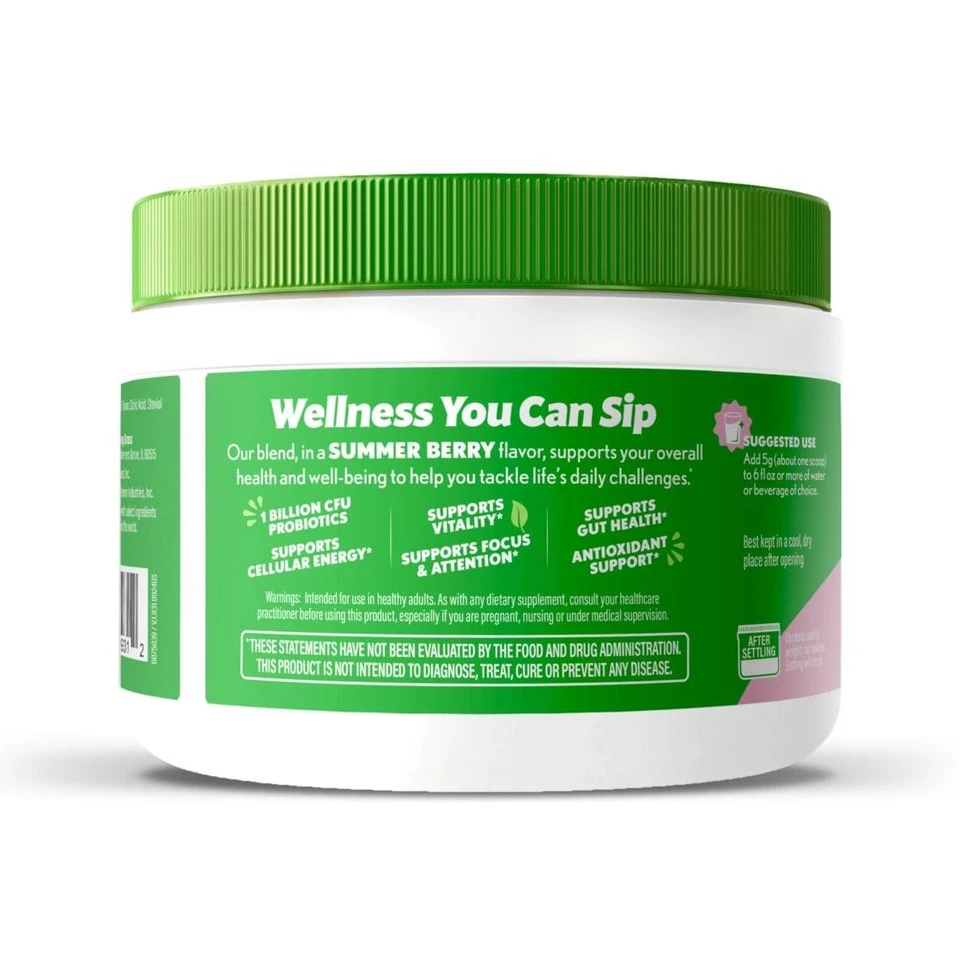 Increíble polvo superalimento verde dulce hierba, baya de verano, 25 porciones Foto 3 de 4