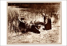 1976 Vintage Print Edward Curtis Cowichan Woman Native Indigenous American Tribe
