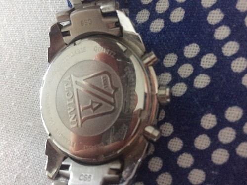 Orologio Invicta Etanche Crono acciaio datario tre contatori - Foto 3 di 5