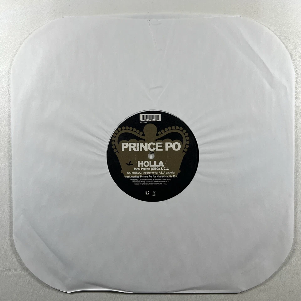 Prince Po “Holla /Mecheti Lightspeed” Single 12”/Traffic TEG-1943 (EX) Shrink - Image 3 of 4
