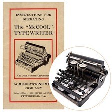 The McCool No.2 Typewriter Instruction Manual Repro User Antique Vtg thumbnail