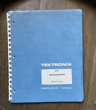 Original Tektronix Service Manual for 212 Oscilloscope