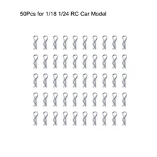 AXSPEED 50Pcs R Clips Pin for TRX4-M Axial SCX24 Tamiya Kyosho 1/5 1/8 1/14 1/18