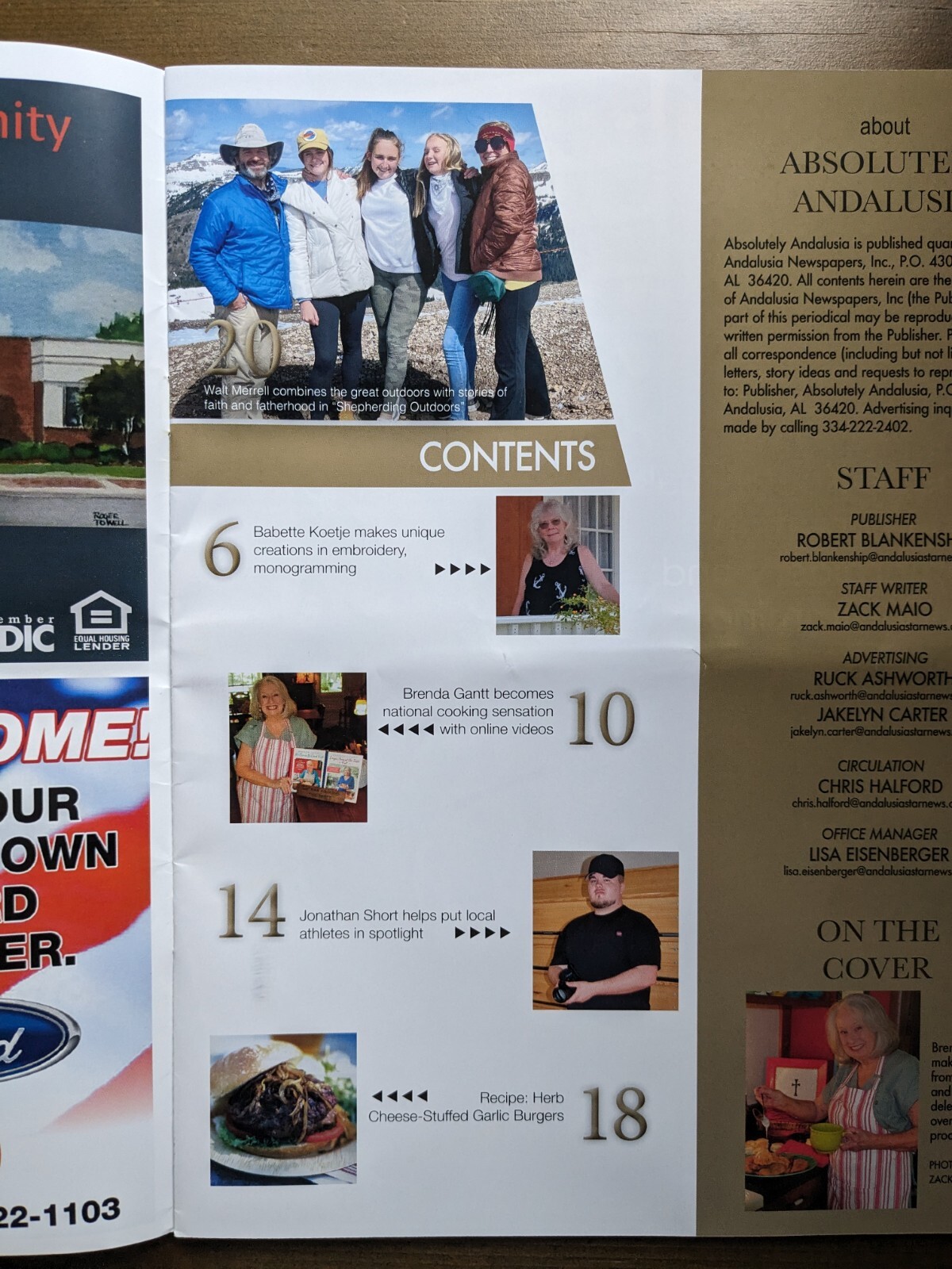 Brenda Gantt Absolutely Andalusia Magazine Summer 2023 eBay