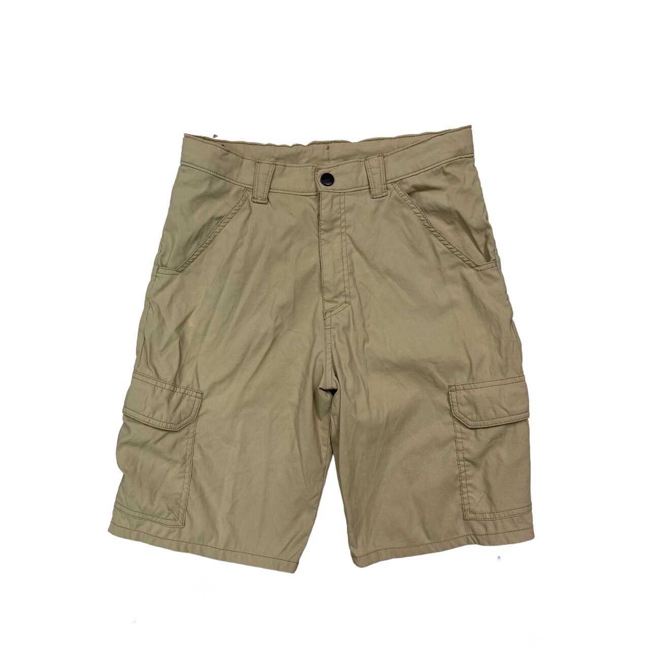 REI Boys Size 18 R Adjustable Waist Outdoor Light Brown Cargo Shorts