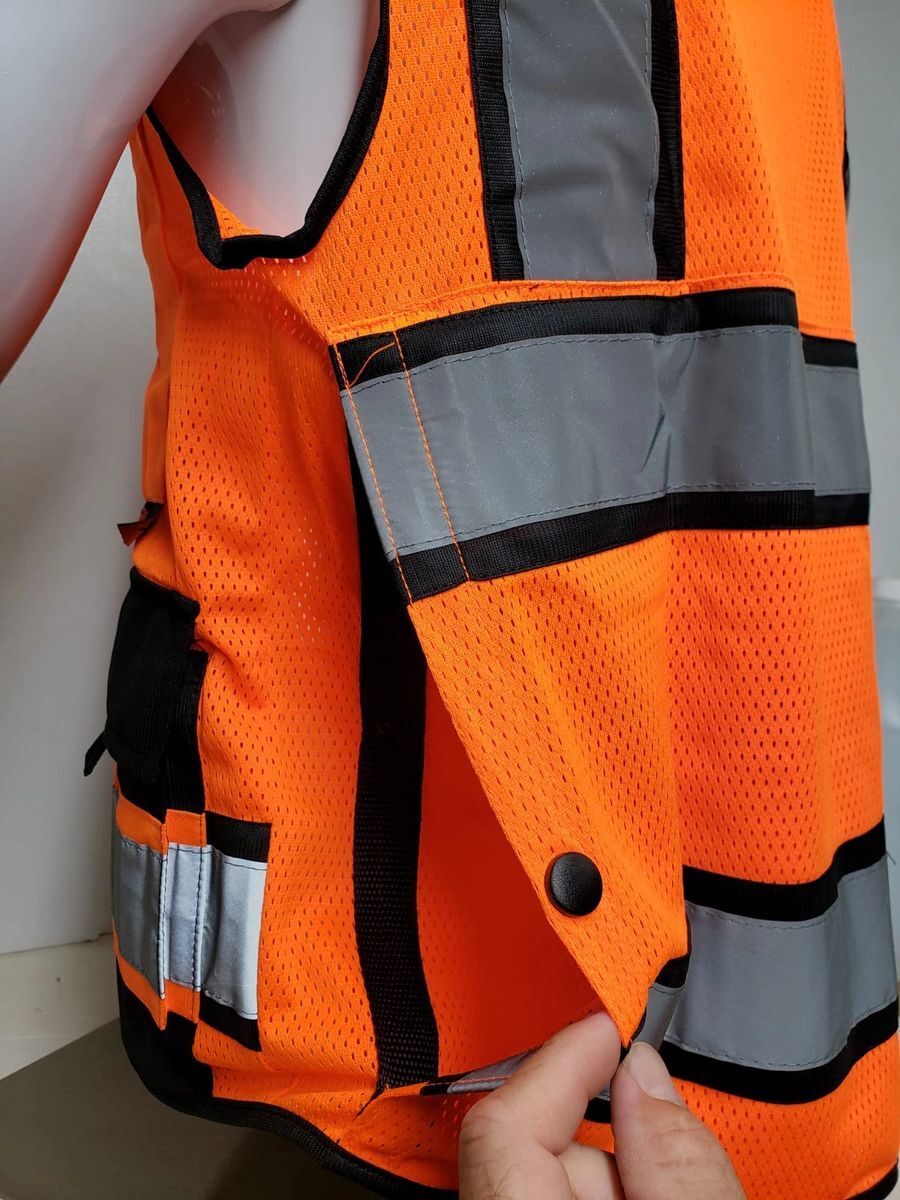 Safety vest orange with Tablet Pocket eBay