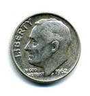 1962 D Roosevelt Dime US 10 Cent U.S America SILVER UNITED STATES 10c Coin #7825 — photo 1