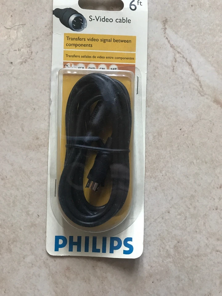 Phillips 150 Series S-Video Cable 6 Foot 1.8m Fast USA Shipping - Image 2 of 4