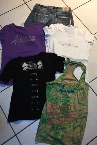 LOT FILLE 14.16 ANS CORSAIRE achats TEMPS CERISES ADIDAS FREEMAN PEPE JEANS DESIGUAL