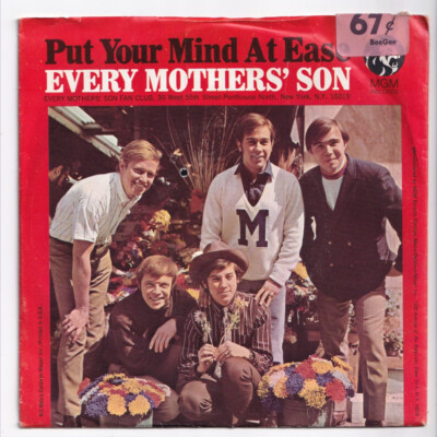 (nT532) Every Mother's Son, Put Your Mind At Ease - 7'' vinyl