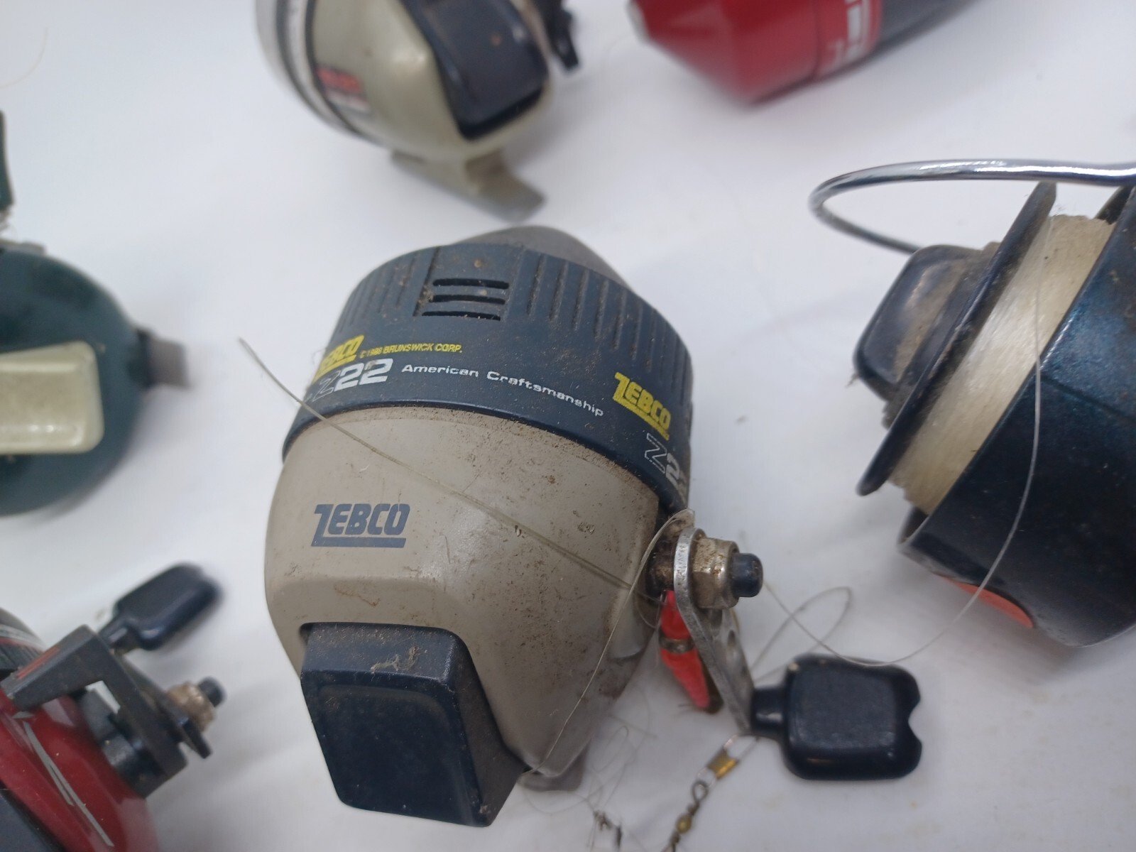 Lot of 6 Fishing Reels for parts repair Zebco Shakespeare Berkley