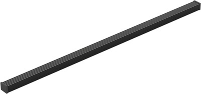 1¼-in x 36-in Linear Drain Grate With Lattice Pattern  Matte Black